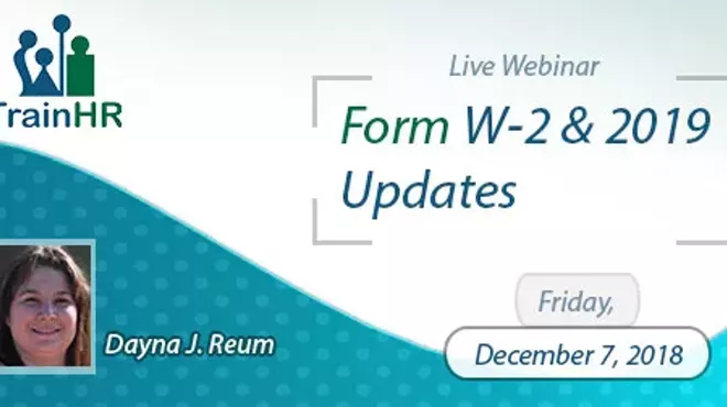 Image: Form W-2 and 2019 Updates
