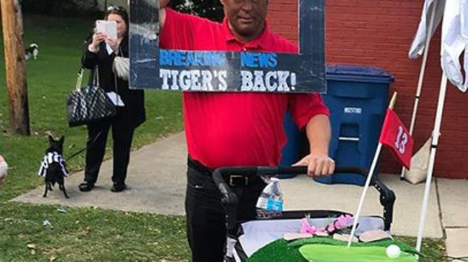 LakewoodAlive Acknowledges That Dude in Black-Face Tiger Woods Costume Shouldn't Have Been Allowed in Spooky Pooch Parade