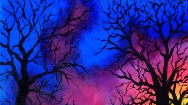 Image: November Forest Painting