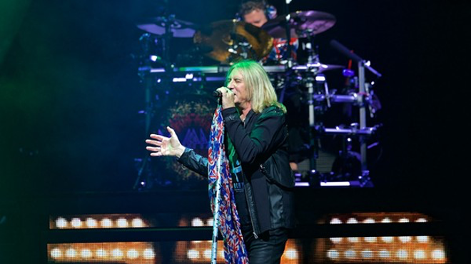 Def Leppard performing in Cleveland earlier this year.