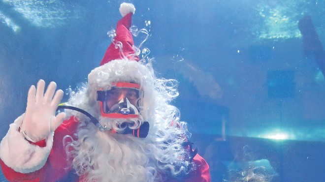 Scuba Claus returns to the Greater Cleveland Aquarium. See: Friday