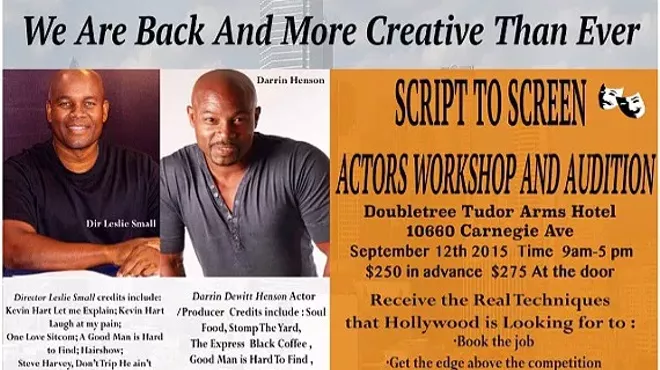 Image: SCRIPT TO SCREEN ACTORS WORKSHOP & AUDITION