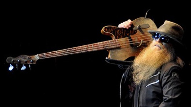ZZ Top performing in Akron in 2012.