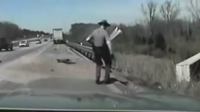 Video: Ohio State Highway Patrol Officer Saves Man's Life