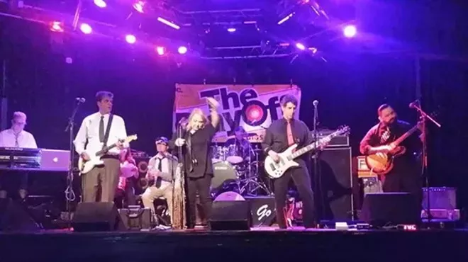 Image: Band From The Boardroom Compete at "The Playoff" at Rock & Roll Hall of Fame