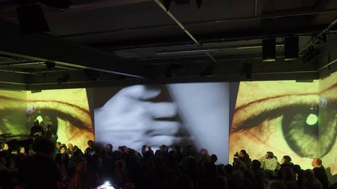 INTERLOCUTORS photo by Roman Heller; live performance at B-Seite Festival - Mannheim, Germany - March 2015