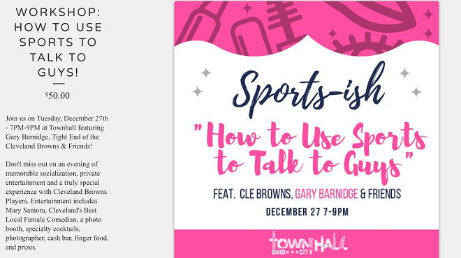 "How to Use Sports to Talk to Guys" Event Canceled at TownHall