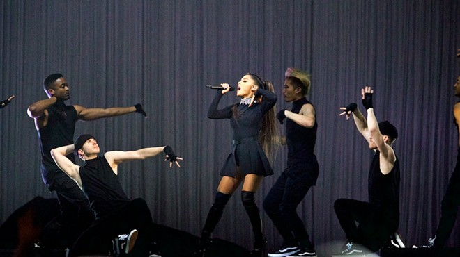 Ariana Grande rocked the Q Sunday night.