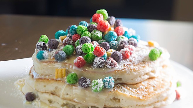 Yes, you can order Jumbo Cap’N Crunch Pancakes.