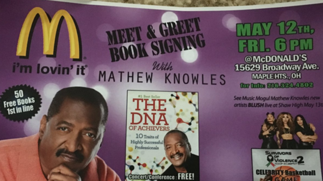 Beyonce's Dad is Doing a Book Signing Tonight at... a McDonald's in Suburban Cleveland