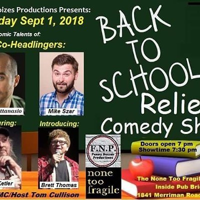 BACK TO SCHOOL RELIEF COMEDY SHOW