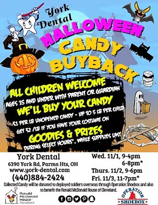 Image: Halloween Candy Buy Back at York Dental in Parma Heights