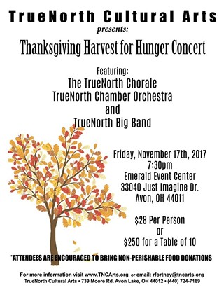 TrueNorth Thanksgiving Harvest for Hunger Concert