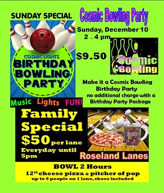 Sunday Cosmic Bowling Party