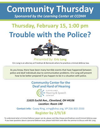 Image: Discussion: Deaf Community & Police
