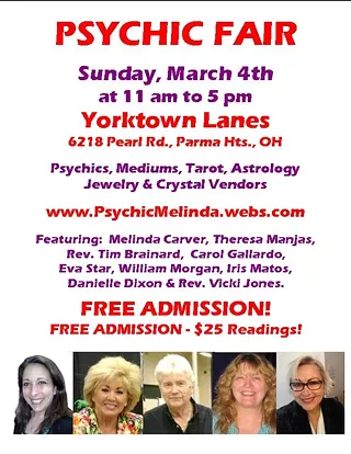 Image: PSYCHIC FAIR - Free Admission - Cleveland