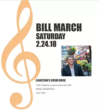 Image: Bill March performing in Lakewood, OH