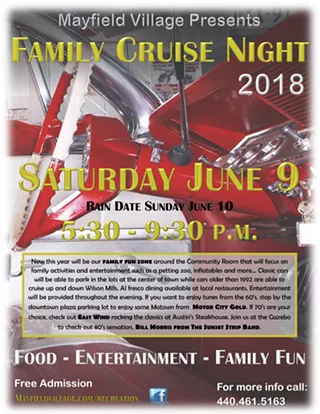 Image: Annual Mayfield Village Cruise Night - 2018!