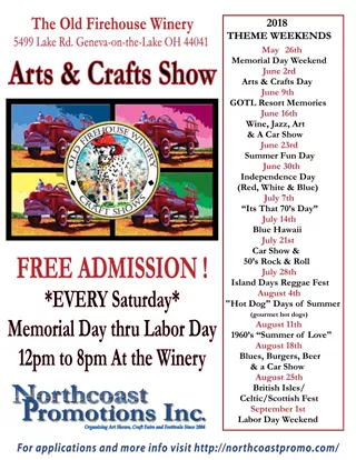 Image: Old Firehouse Winery Arts & Crafts Show - Theme: It's That 70s Day!