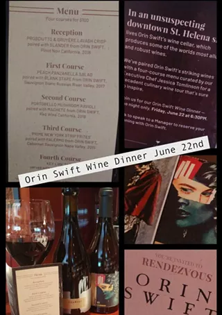 Image: Orin Swift Wine Dinner