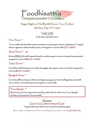 Image: Vegan Night at The BottlHouse: Taco Edition