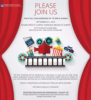 Image: FREE Film Screening of To Err is Human