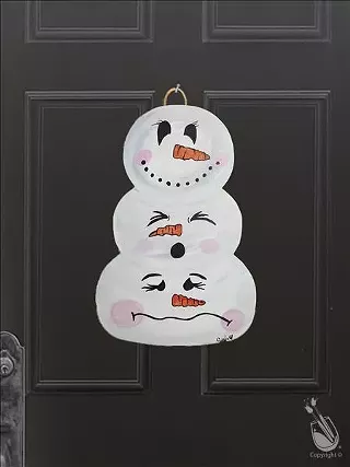 Image: Snow Pile Cutout Painting