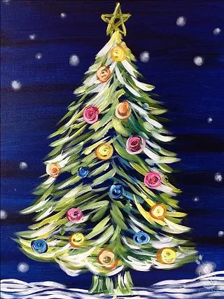 Image: Neon Tree Painting, Family Class