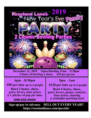 Image: New Years Eve Evening Bowling Party