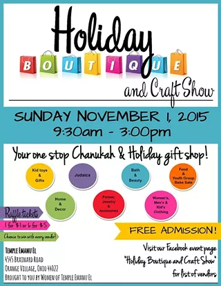 Image: Temple Emanu El's Holiday Boutique and Craft Show