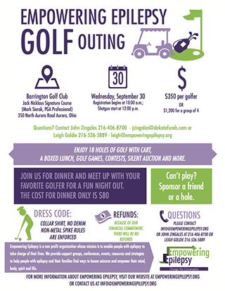 Empowering Epilepsy  Golf Outing