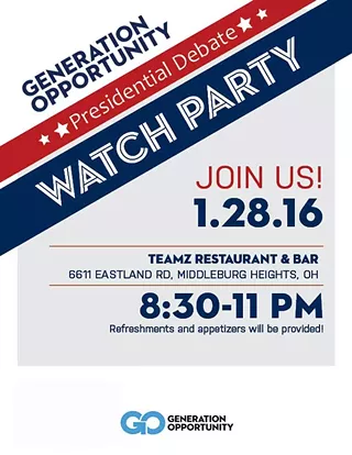 Image: Cleveland Debate Watch Party