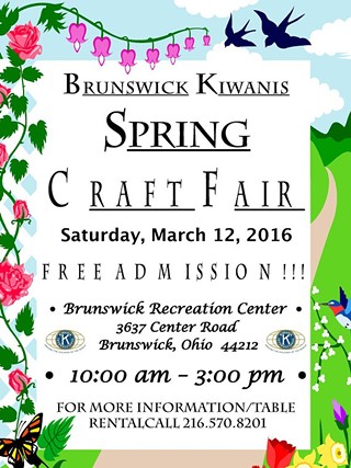 9th Annual Brunswick Kiwanis Club Spring Craft Fair