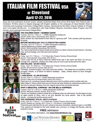 Image: 9th year of Italian Film Festival USA - Cleveland at CWRU & Tri-C Metro