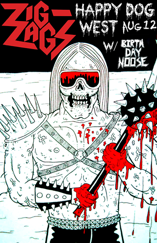 Image: Zig-Zags (In The Red Records) w/ Birthday Noose