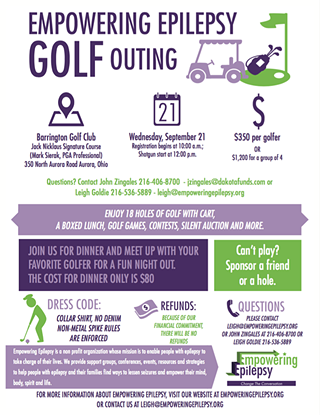 Empowering Epilepsy 2nd Annual Golf Outing