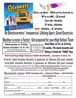 Image: After School Bowling League