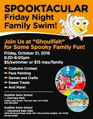Image: SPOOKTACULAR Friday Night Family Swim!
