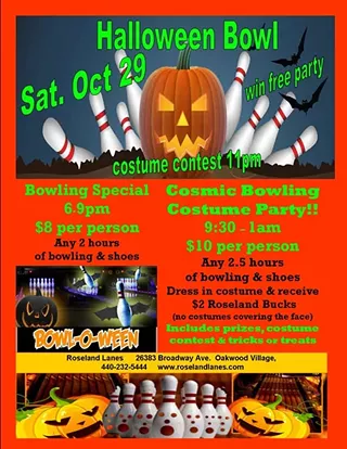 Image: Halloween Cosmic Bowling Party