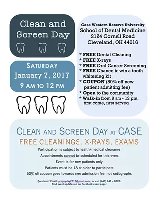 Image: Clean and Screen Day at CWRU Dental