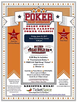 Image: Solon Show Choir Parents Poker Classic