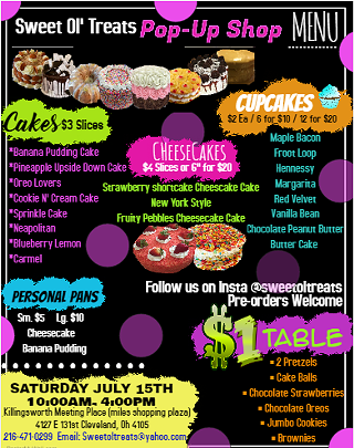 Image: Sweet Ol Treats Pop-Up Shop (bake sale)