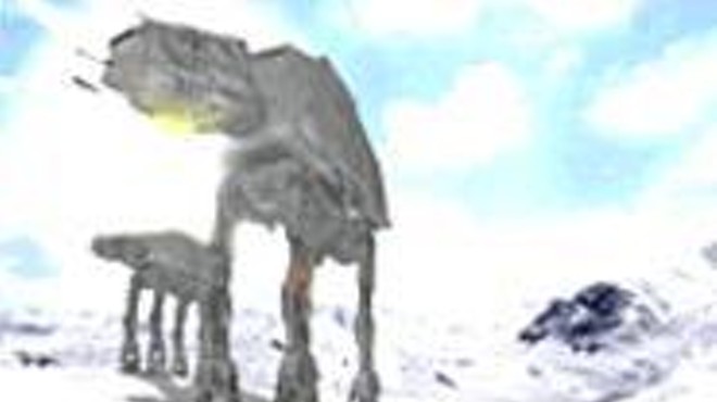 Unfortunately, Jar Jar doesn't get stomped by the gigantic 
    steel legs of the AT-ATs in Star Wars Battlefront II. 
    Maybe next game?