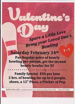 Image: Valentine's Day Bowling Special