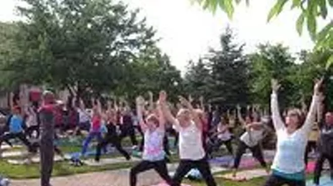 Image: Yoga by the Falls