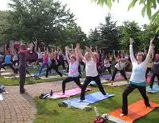 Image: Yoga by the Falls
