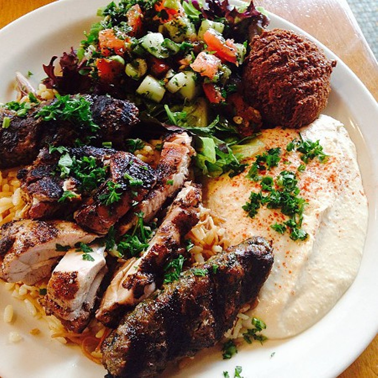 Aladdin's Eatery - 
At Aladdin's, there's plenty of delicious middle eastern dishes that are under $10. Stop in at any of their locations across NEO. (Photo via positivesheila, Instagram)