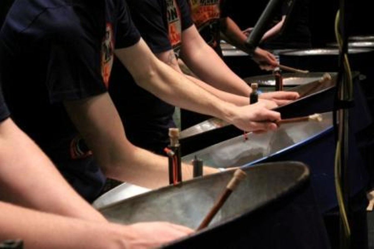Sunday, Jan. 25: The Steel Deal - 
The University of Akron Steel Drum Band was formed in 1980, an era when only a handful of colleges had such ensembles. The group, which features both undergraduate and graduate students, plays on drums that local Cliff Alexis builds and maintains. For today&#146;s performance at the Akron Civic Theatre, the group will play Caribbean music designed to help you &#147;leave the winter blues behind.&#148; The show starts at 2:30 p.m. and tickets are $10. (Niesel) Photo via Facebook