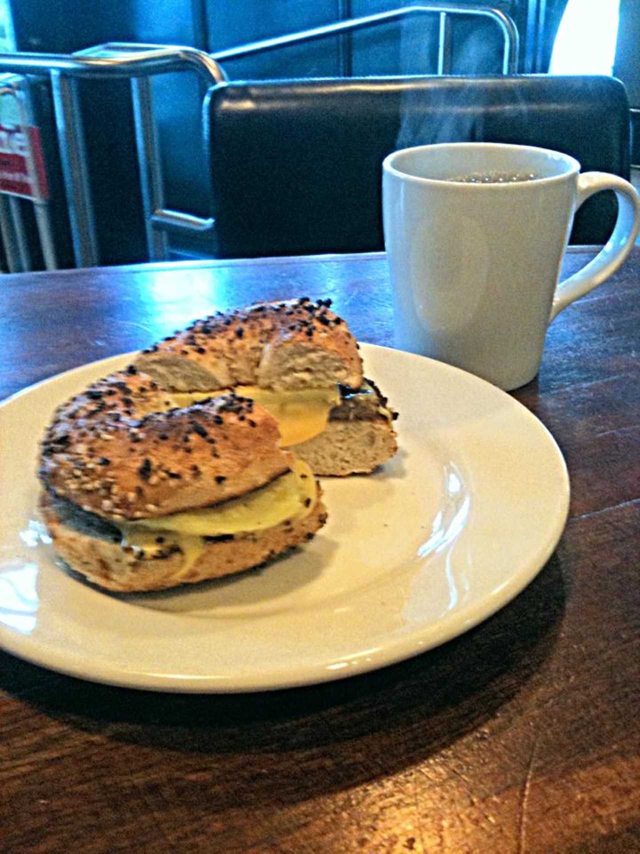 Breakfast Bagel | Dewey&#146;s Coffee House | 13201 Shaker Sq