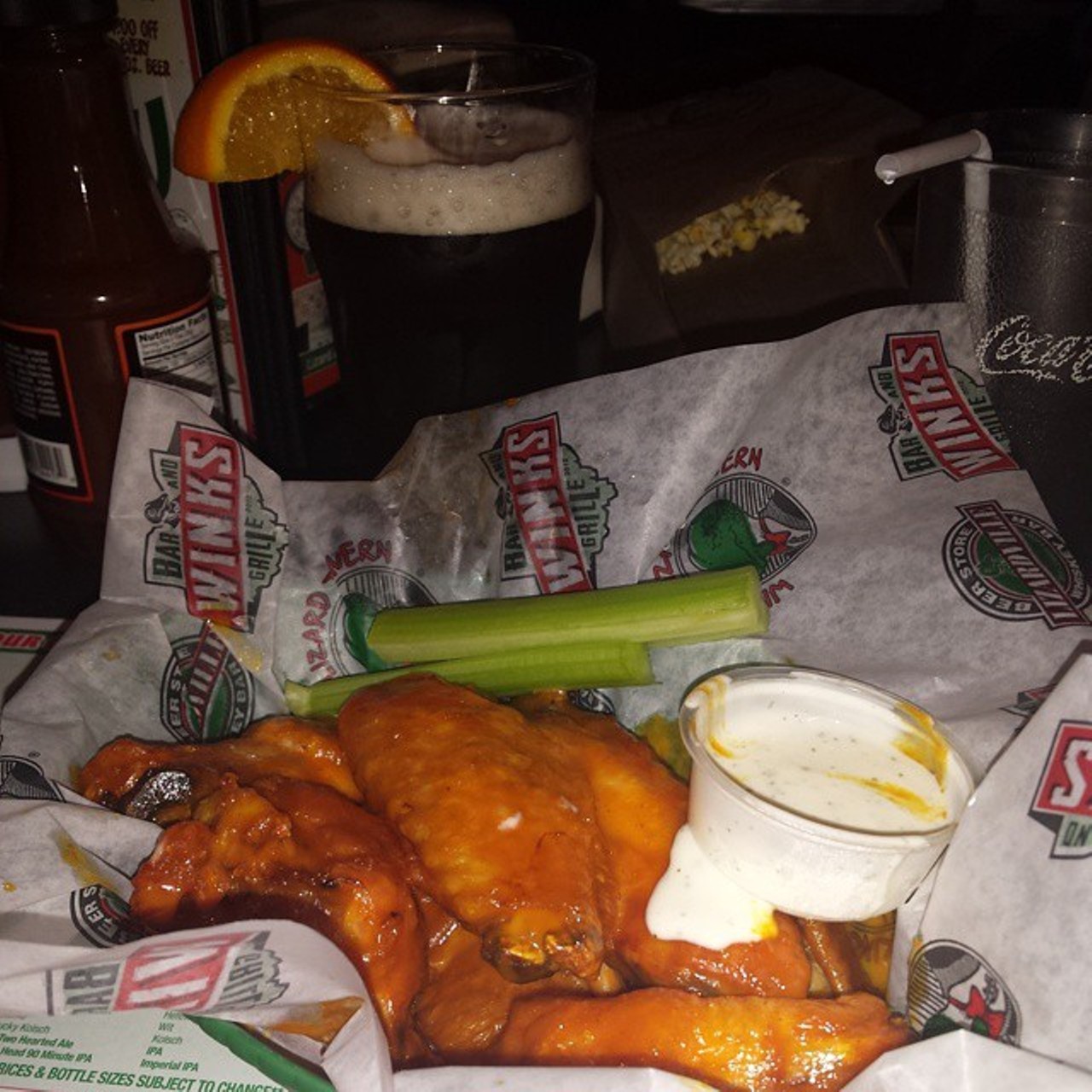 Winking Lizard - This local chain offers up dozen of delicious wing options, from Sweet 'n Sour to their extra hot Fire in the Hole wings. Give them all a try at one of Winking's northeast Ohio locations. Photo via Tracy, Instagram)